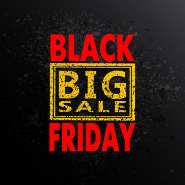 siyah Cuma satış arka plan, illüstrasyon klip-art vektör