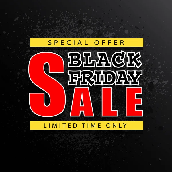 Black Friday Sale Background Vector Illustration Clip Art — Stock Vector