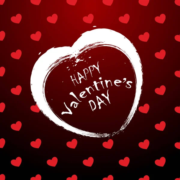 Tarjeta Día San Valentín Ilustración Vectorial — Vector de stock