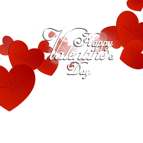 Valentine Day Card Vector Illustration — Stock Vector