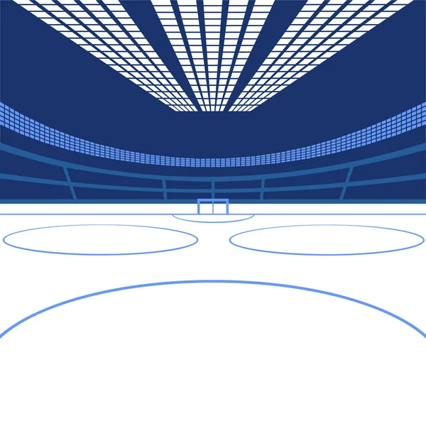 Arena Hockey Imagen Color Colores Azules Vector Eps — Vector de stock