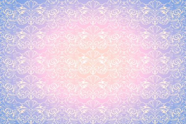 Pastel Pink Purple Vintage Background Royal Classic Baroque Pattern Rococo — стоковый вектор