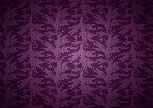 Fondo Gotico Vintage Viola Scuro Magenta Amaranto Con Classico Motivo — Vettoriale Stock