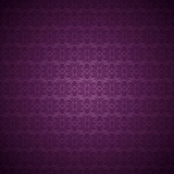 Fundo Gótico Vintage Roxo Escuro Magenta Amaranthine Com Padrão Barroco — Vetor de Stock