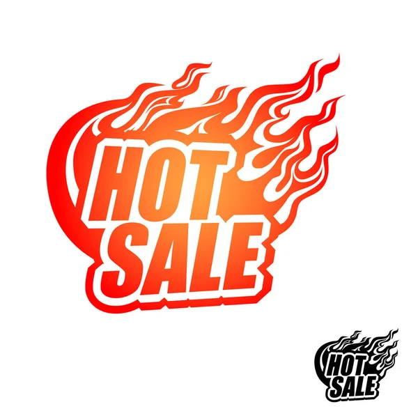 Hot Sale Colored Blazing Inscription Flame Tongues Fire Flash Eps — Stock Vector