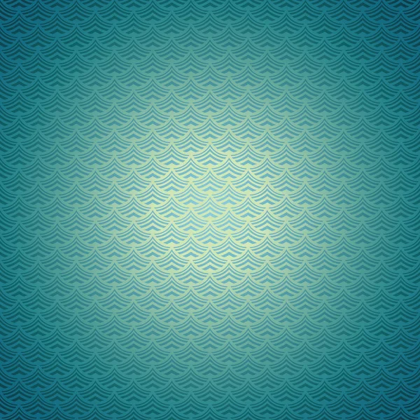 청록색 양식에 일치시키는 파도의 아쿠아 추상적 파란색 그라데이션 색상과 가장자리에 — 스톡 벡터