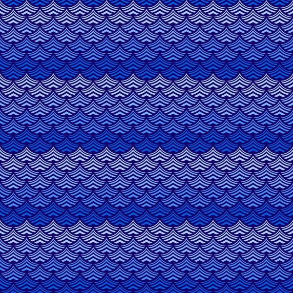 Aqua Fundo Abstrato Azul Ultramarino Ondas Estilizadas Mar Água Oceano — Vetor de Stock