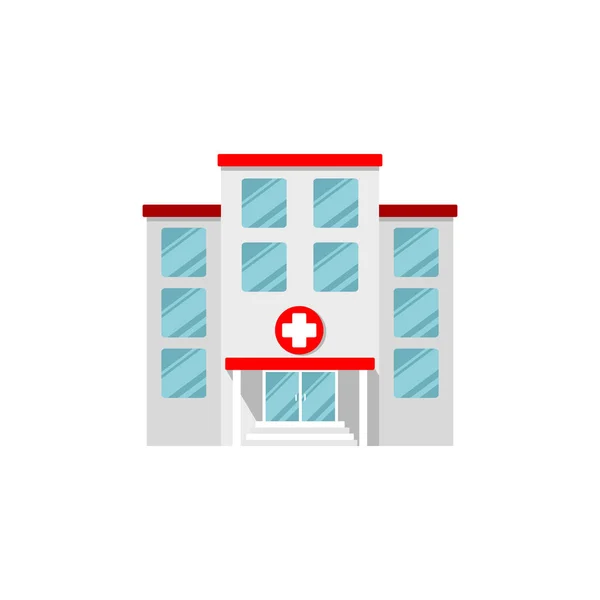Hospital Edifício Clínica Médico Cuidados Ícone Desenho Colorido —  Vetores de Stock