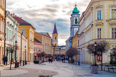 Szekesfehervar ana yayalar sokak görünümü