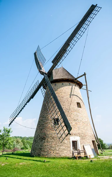 View on a traditional windmill in Szentedre — Stock Photo, Image