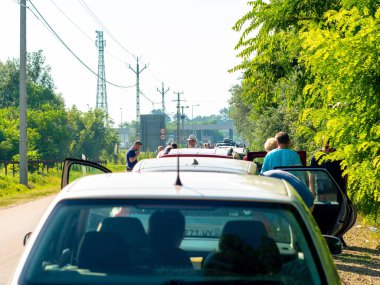 Trafik sıkışıklığı ve Sırp Hungar 'ında bekleyenler