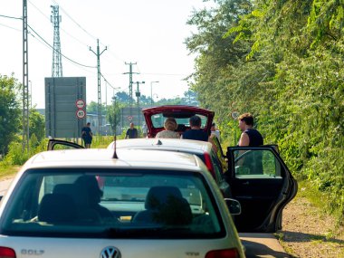 Trafik sıkışıklığı ve Sırp Hungar 'ında bekleyenler