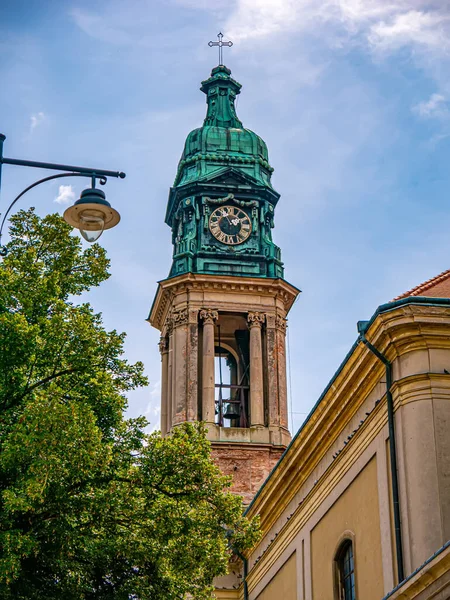 Blick Auf Die Szent Istvan Vertanu Kirche Papa Ungarn Einem — Stockfoto