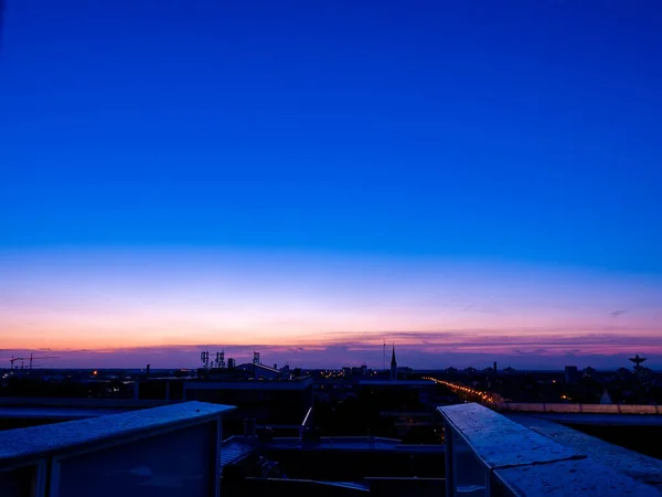 Повітряний Вид Над Сегедом Під Час Заходу Сонця Літній День — стокове фото