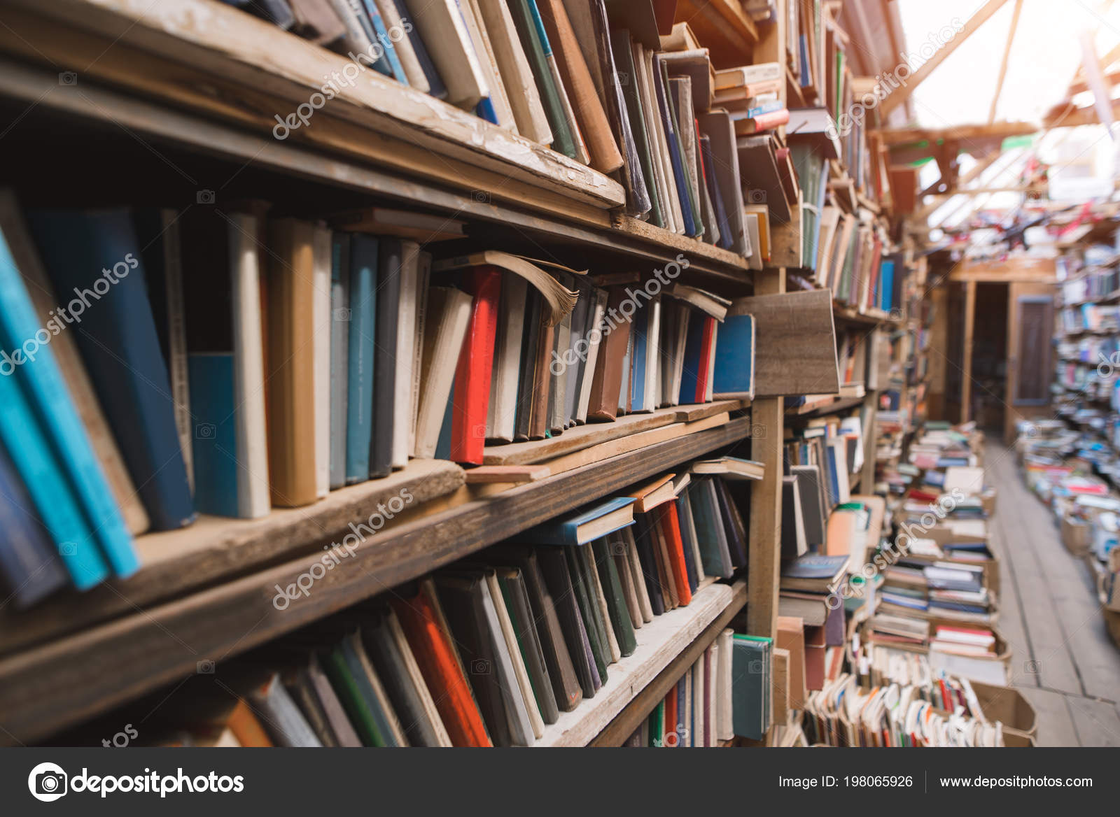 Cozy Old Library Shelves Old Books Background Stock Photo Image By C Bodnarphoto