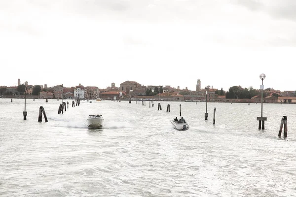 Road Venice Burano Landscape Sea Transport Routes Boats Sea Burano — Stock Photo, Image