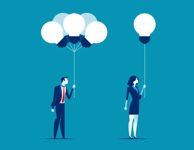 Fikirler grup alacak iş insanlar. Kavram iş vektör çizim