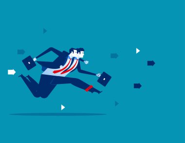 İş takım çalışması. Kavram iş vektör çizim. 