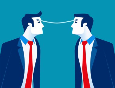 Bağlantı. İş kişi fikir alışverişi. Kavram iş 