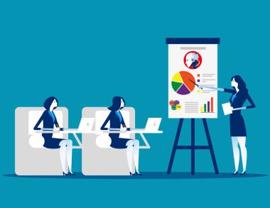 Toplantı. İş ekibi planlaması ve çalışması. Konsept iş ve