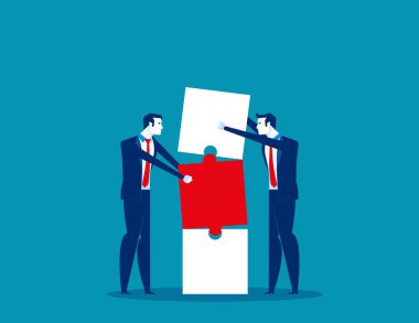 Birlikte. Bağlantı busi oluşturmak için iş ve ortaklık çalışmaları