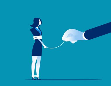 İşin gücü. Vektör illüstrasyon rekabet iş conc