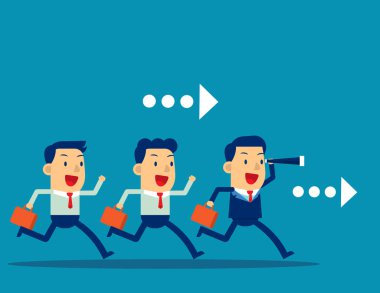 Çalışan çalışan ile lider, Koşu, Teleskop, Searc