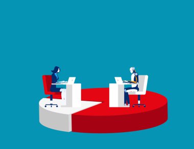 Robot insan iş endüstrisinin yerini alır. Konsept iş techn