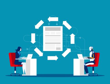 Dosya aktarım teknolojisi. Robot insan ve veri alışverişi bahis