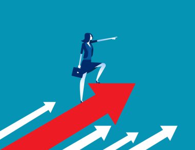 Müdür. Kavram iş vektör illüstrasyon. Liderlik, S