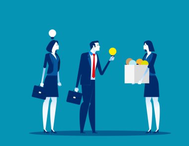 Brainstorm ile ekip ve fikirlerinizi paylaşın. Kavram iş vektörü, C