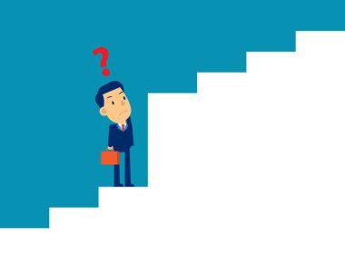 İş vizyonu ve strateji işadamı. Şirin bir iş. 