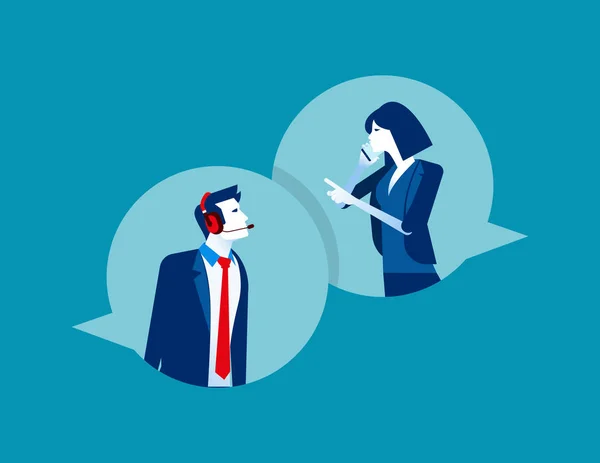 Çağrı merkezine danış. Busine vektör çizelgesini kavra