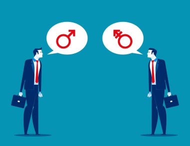 Cinsiyet sembolü. Kavramsal insan vektörü, üçüncü cinsiyet, erkek, kadın