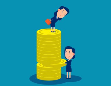 İş adamları ya para çeker ya da iş arkadaşlarına zorbalık eder. Finansal iş kavramı