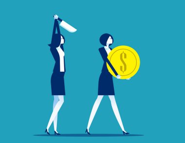 Kızgın kötü işçi meslektaşı çalışanı parayla öldürmek istiyor.