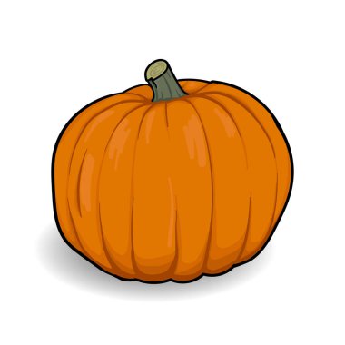 portakal Bahçe kabak sebze karikatür vektör