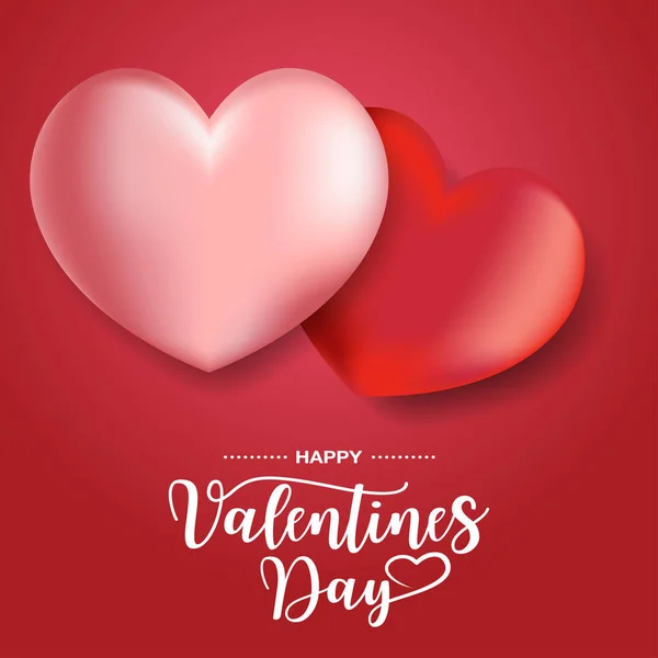 Día San Valentín Venta Fondo Con Globos Forma Corazón Ilustración — Vector de stock