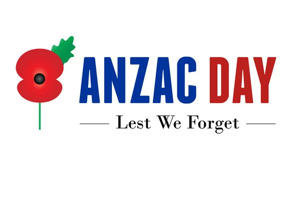 Anzac Day Banner Vettore — Vettoriale Stock