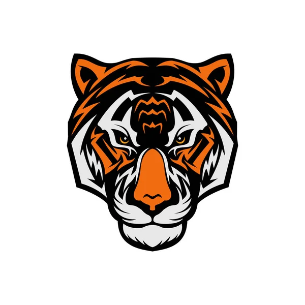 Tiger Head Illustrazione Arte Vettoriale — Vettoriale Stock