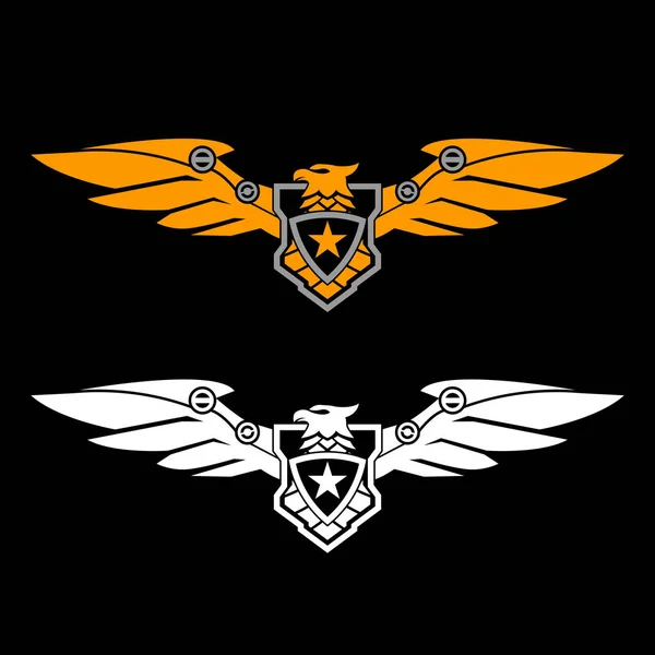 Emblema Águia Logotipo Militar — Vetor de Stock