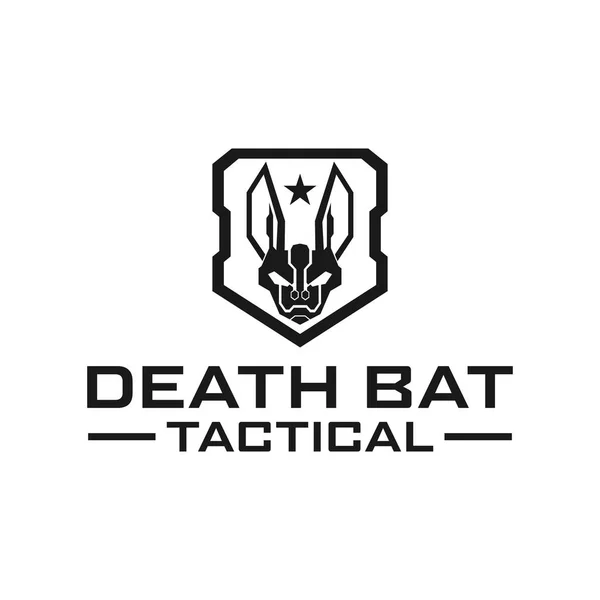 Logotipo Morcego Militar Tático —  Vetores de Stock