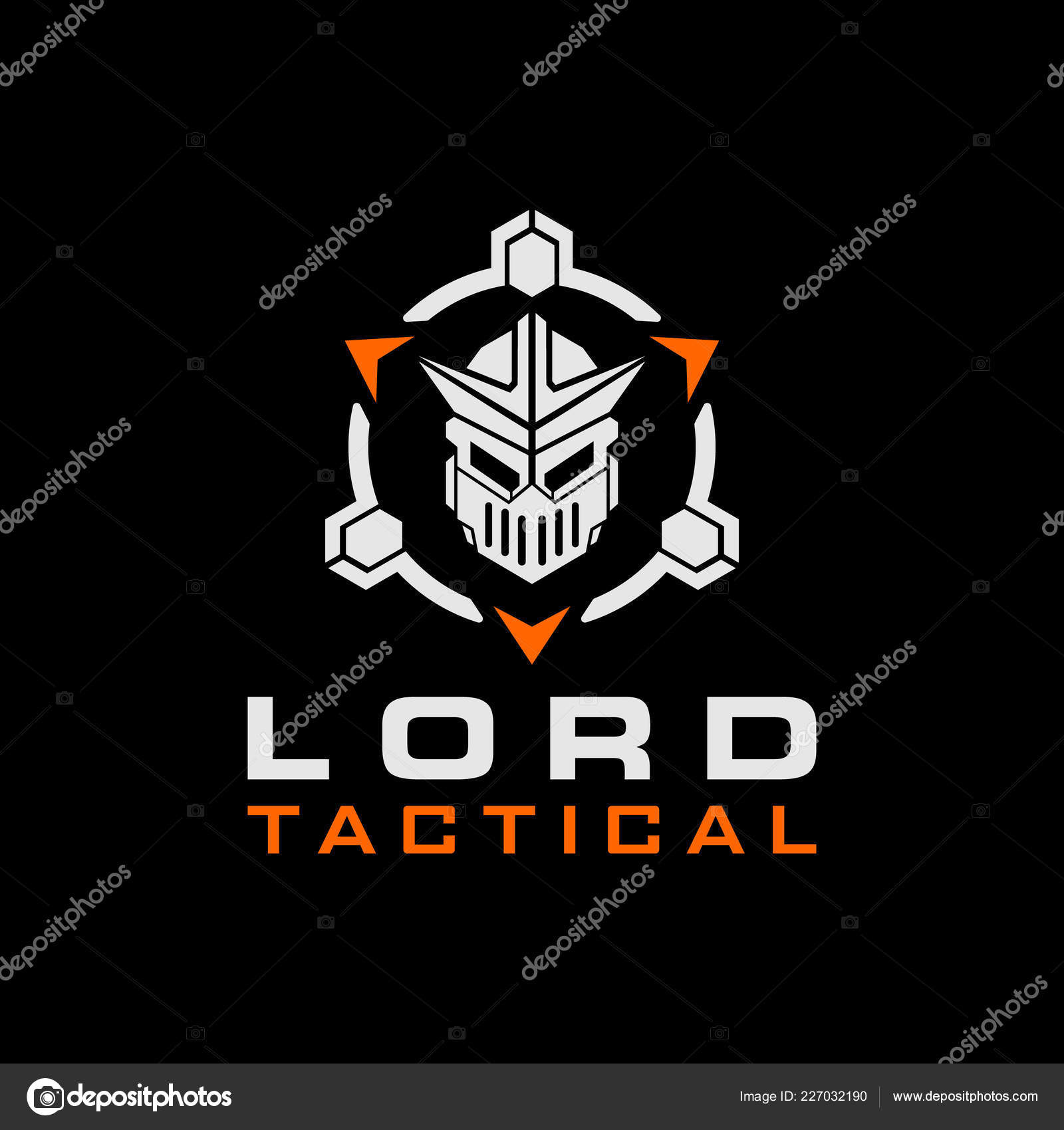 Lord Knight Tactical Military Logo Design Stock Vector C Eko07