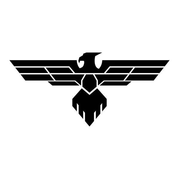 Militaire Eagle Logo Ontwerp — Stockvector