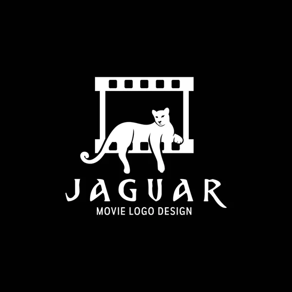 Jaguar Film Logo Design — Stockvektor