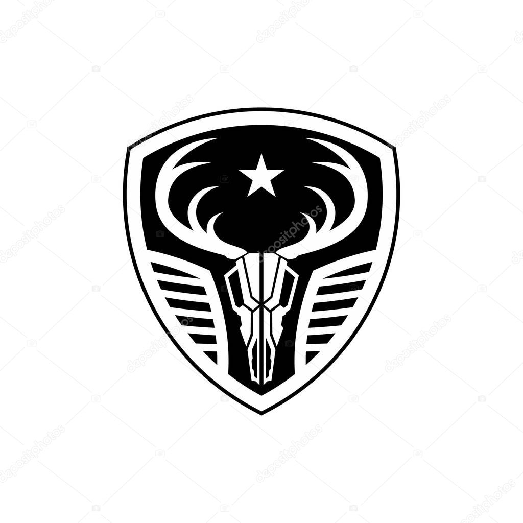 Deer Skull Tactical logo design