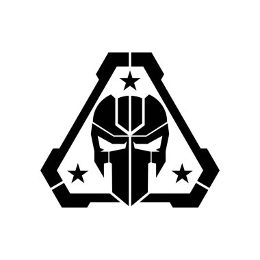 taktik maskesi kafatası logo tasarımı
