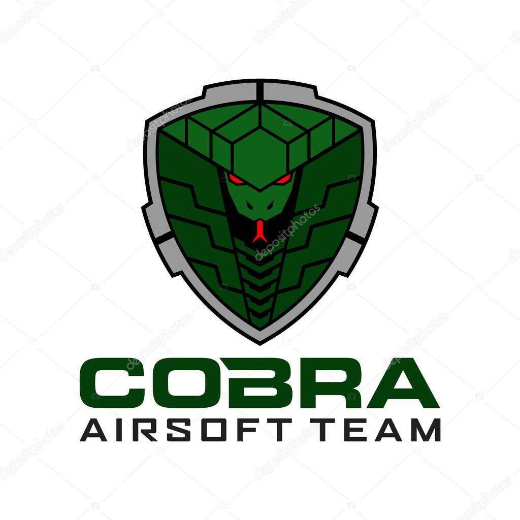 Cobra Badge Military Airsoft Tactical Team Logo Template