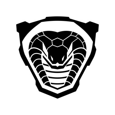 Kobra askeri rozet Logo şablonu