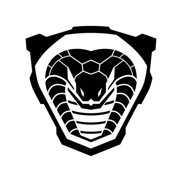 Modello Logo Distintivo Militare Cobra — Vettoriale Stock